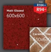 Matt Glazed 600 x 600-Per Sqm
