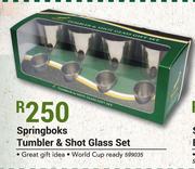Springboks Tumbler & Shot Glass Set