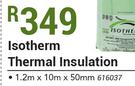 Isotherm Thermal Insulation-1.2m x 10m x 50mm