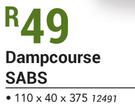 Dampcourse-110 x 40 x 375