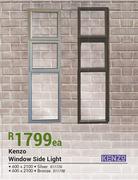 Kenzo Window Side Light Silver-600 x 2100 Each