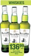 Black & White Blended Scotch Whisky-750ml Each