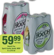Hooch Fox Spirit Cooler Asstd NRB-6x275ml Per Pack