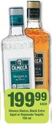 Olmeca Blanco, Black Extra Aged Or Reposado Tequila-750ml Each