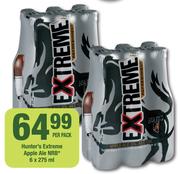 Hunter's Extreme Apple Ale NRB-6x275ml Per Pack