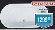 Oval Bath White