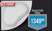 Corner Bath White
