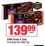 Spar Tender & Tasty Pork Belly Ribs BBQ-1Kg