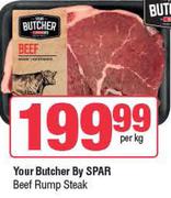 Your Butcher By Spar Beef Rump Steak-Per Kg