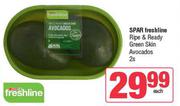 Spar Freshline Ripe & Ready Green Skin Avocados-2's Pack