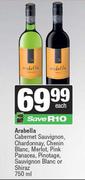 Arabella Cabernet Sauv,Chardonnay,Chenin,Merlot,Pink Panacea,Pinotage,Sauv Blanc-750ml