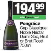 Pongracz Cap Classique Noble Nectar Demi Sec Brut Or Brut Rose-750ml Each