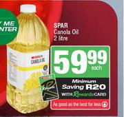 Spar Canola Oil-2L Each