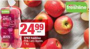Spar Freshline Pink Lady Apples-1Kg Each