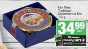 Fair View Traditional Camembert Or Brie-125g Each