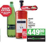 Martell VS Cognac 750ml & Appletiser 1.25L-Per Combo