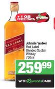Johnnie Walker Red Label Blended Scotch Whisky-750ml
