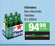 Heineken Non Alcoholic Handies-6 x 330l Per Pack