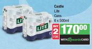 Castle Lite Cans-For 2 x 6 x 500ml