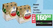Amstel Lager Handies-For 2 x 6 x 330ml