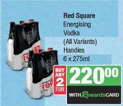 Red Square Energising Vodka Handies-For 2 x 6 x 275ml