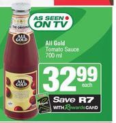 All Gold Tomato Sauce-700ml Each