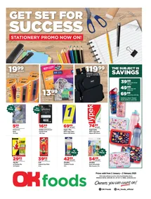 OK Foods KwaZulu-Natal : Stationary Promo (02 January - 02 February 2025)