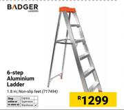 Badger 6-Step Aluminum Ladder 1.8m 717494