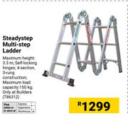SteadyStep Multi-Step Ladder (3.3m, Self Locking, 4-Section & 3-Rung) 786312 