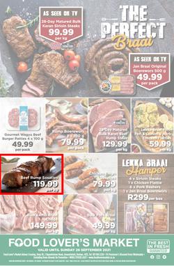 Food Lover's Market KwaZulu Natal - Arbour Crossing : The Perfect Braai (20 September - 26 September 2021), page 1