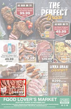 Food Lover's Market KwaZulu Natal - Arbour Crossing : The Perfect Braai (20 September - 26 September 2021), page 1