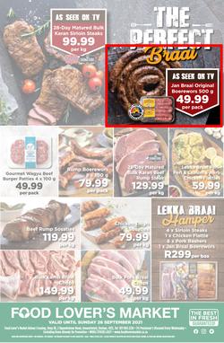 Food Lover's Market KwaZulu Natal - Arbour Crossing : The Perfect Braai (20 September - 26 September 2021), page 1