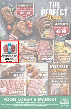 Food Lover's Market KwaZulu Natal - Arbour Crossing : The Perfect Braai (20 September - 26 September 2021), page 1