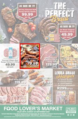 Food Lover's Market KwaZulu Natal - Arbour Crossing : The Perfect Braai (20 September - 26 September 2021), page 1