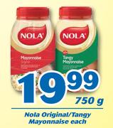 Nola Original/Tangy Mayonnaise 750g-Each