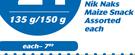 Nik Naks Maize Snack 135g/150g-Each