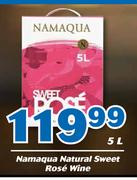 Namaqua Natural Sweet Rose Wine-5L