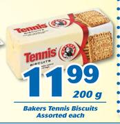 Bakers Tennis Biscuits 200g-Each
