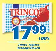 Trinco Tagless Teabags Pouch-100's