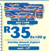 Nutriday Smooth Yoghurt-3X6X100g