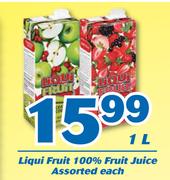 Liqui Fruit 100% Fruit Juice 1L-Each