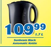 Sunbeam 1.7L Black Automatic Kettle