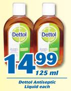 Dettol Antiseptic Liquid 125ml-Each