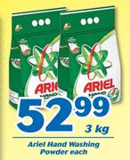 Ariel Hand Washing Powder 3Kg-Each