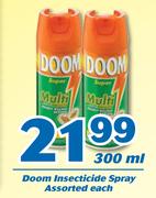 Doom Insecticide Spray 300ml-Each
