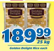 Golden Delight Rice 25Kg-Each