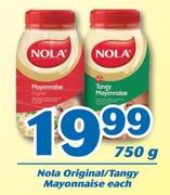 Nola Original/Tangy Mayonnaise 750g-Each