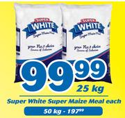 Super White Super Maize Meal-50Kg