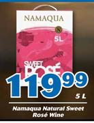 Namaqua Natural Sweet Rose Wine-5L