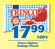 Trinco Tagless Teabags Pouch-100's
